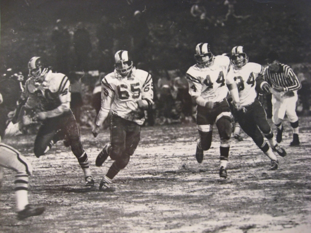 Ringgold playoff game against Joe Montana. We won 20-0