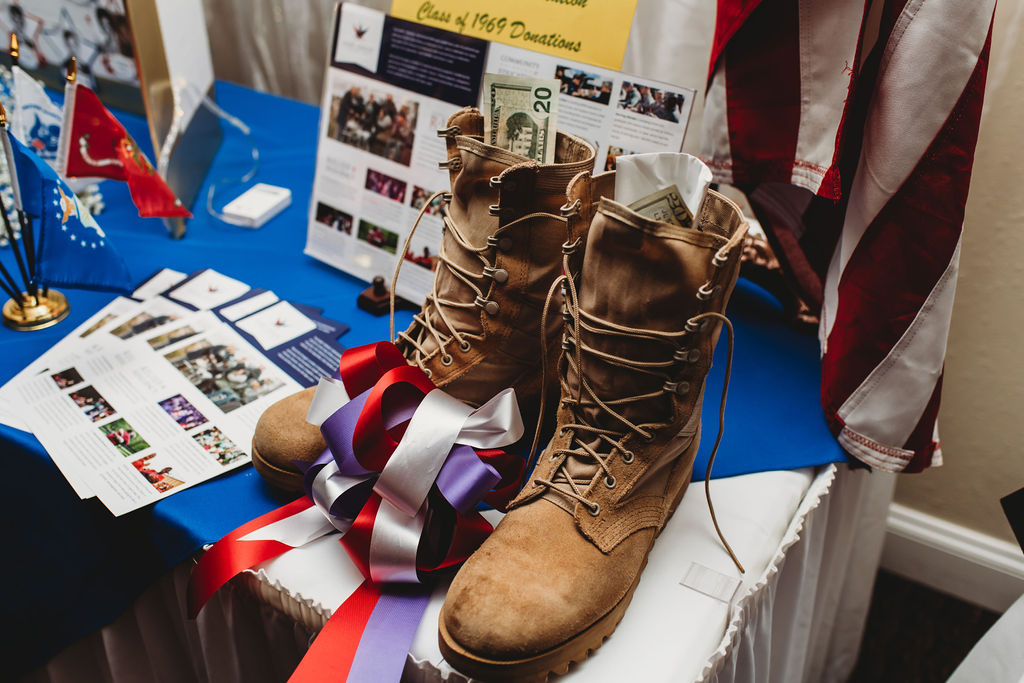 Donation Boots Display by Runa Caquelard