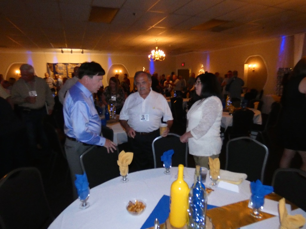 Center Front: Doug Allen, Larry Simpson and Nancy Gaertner Simpson (RGHS 1972); Near Background from Left: Richard Conover, and Dale and Kathy Miller