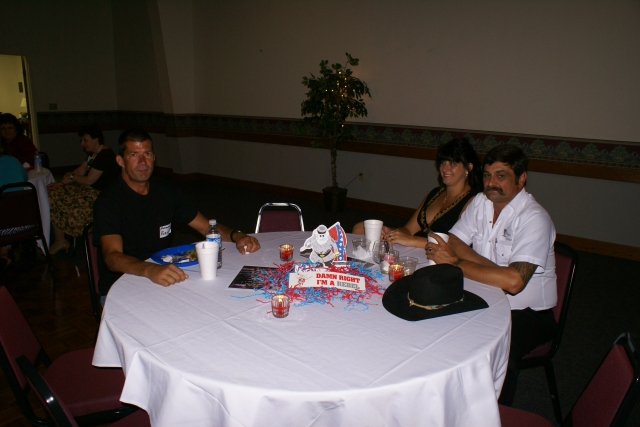 Norman James Robinson, Candace and Mark Carter.