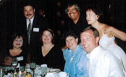 Front: Lorraine Nejeres-Ruiz, Susan Kendall, Teri Quagliano & Robert Seeling. Back: Robert Ruiz, Lionel Ochoa & Tina Caro