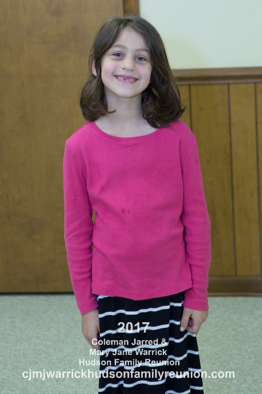 2017 – Descendant 7 Years Old:
Scarlett Melrose Dyer