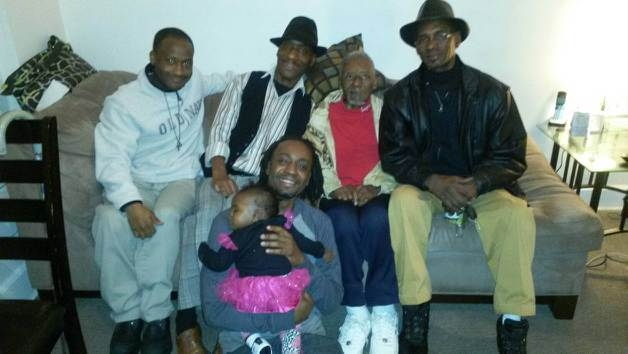 Granddad and family