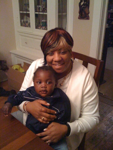 Sheronda & her youngest Grandson DaMarcus Jr.