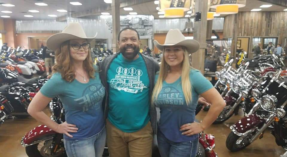 Tim Monroe is well balanced as he looks for a new motorcycle!