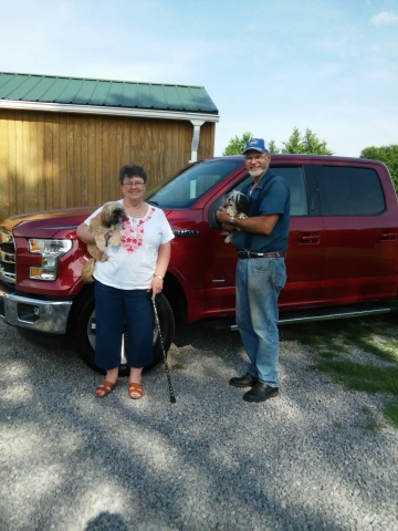 My new family and our new truck for trip to the reunion. Jerry McCann 07/05/2015