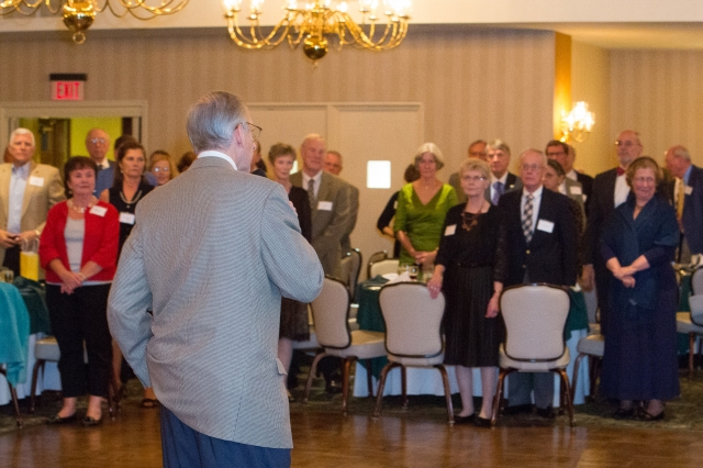 Fred Sargent addressing Class of 62