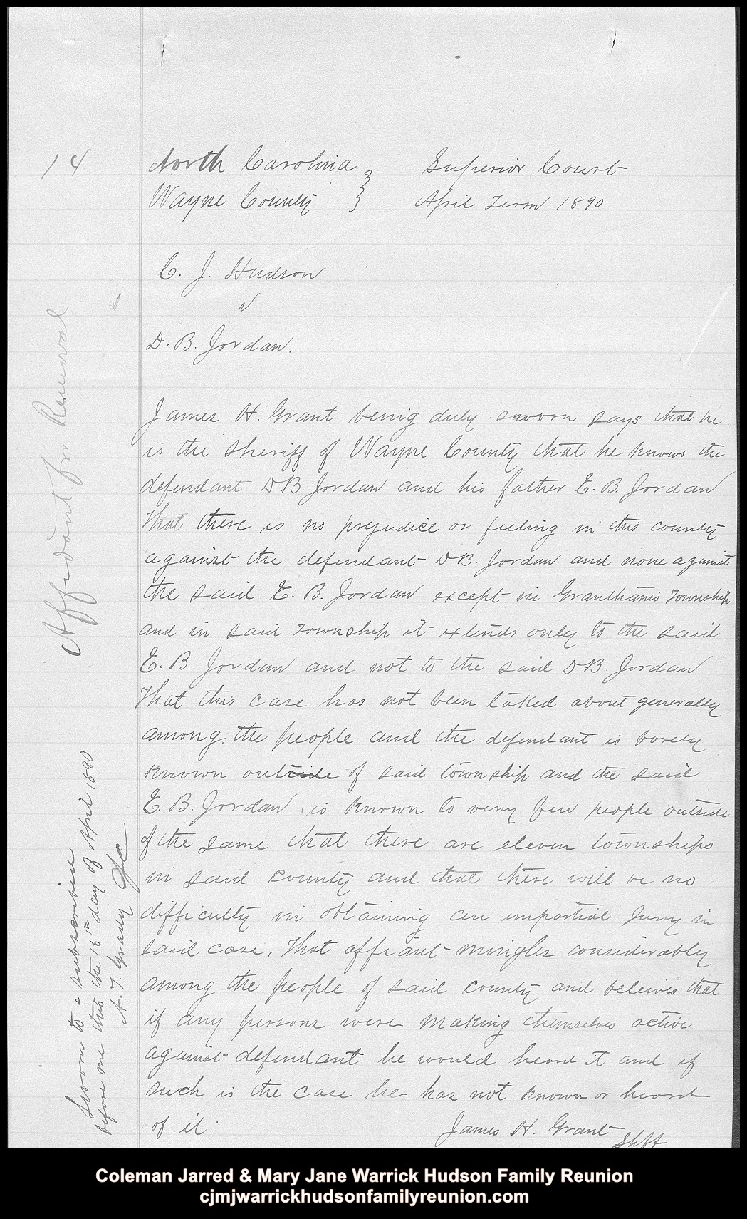 Hudson vs Jordan - record page 20 of 120