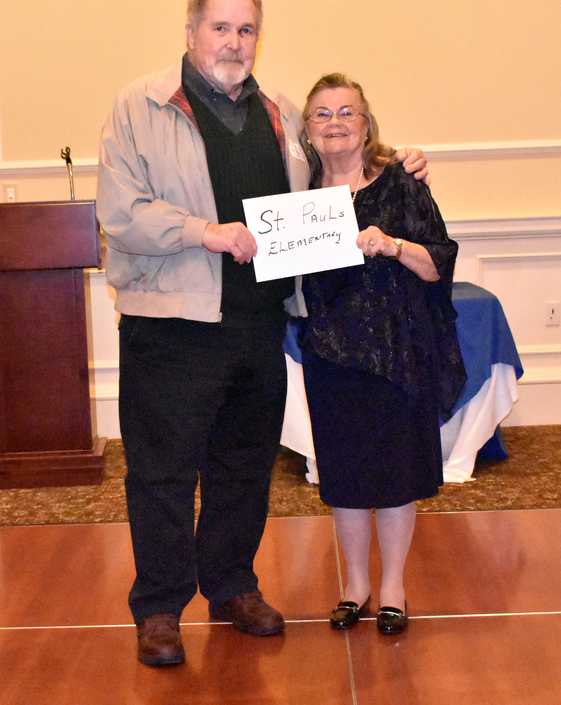 St. Paul's Elementary: Jim Sullivan, Linda Burch (Hall)