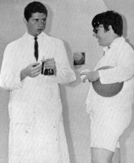 Senior Skit: Bill Octerbeck as Mr. Berry and Brenda Merritt as Mrs. Berry