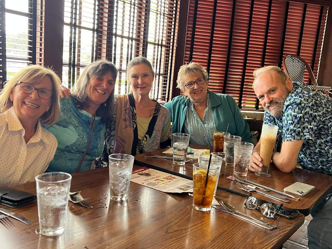 Kathy Wilson, Carole Chelsea George, Julie (Benson) Haskins, Vicki (Finley) Harley, Rick Logsdon
